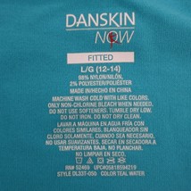 Danskin Shirt Womens L Blue Basic Fitted Short Sleeve VNeck Activewear T... - $19.78
