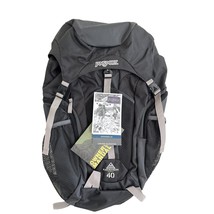 NWT JANSPORT Katahdin 40L Hiking Backpack Black/Gray T08F7CQ - £76.17 GBP