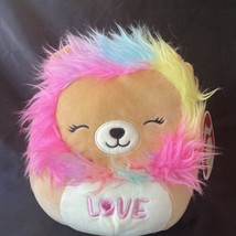 Squishmallows LIANNE Valentines Day Lion 8” NEW 2022 Rainbow Plush - £8.27 GBP