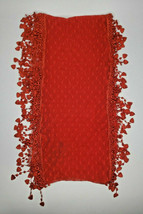 Fashion by Mirabeau Heart Lace Scarf Red U80 - £10.14 GBP