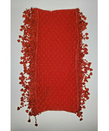 Fashion by Mirabeau Heart Lace Scarf Red U80 - £10.44 GBP