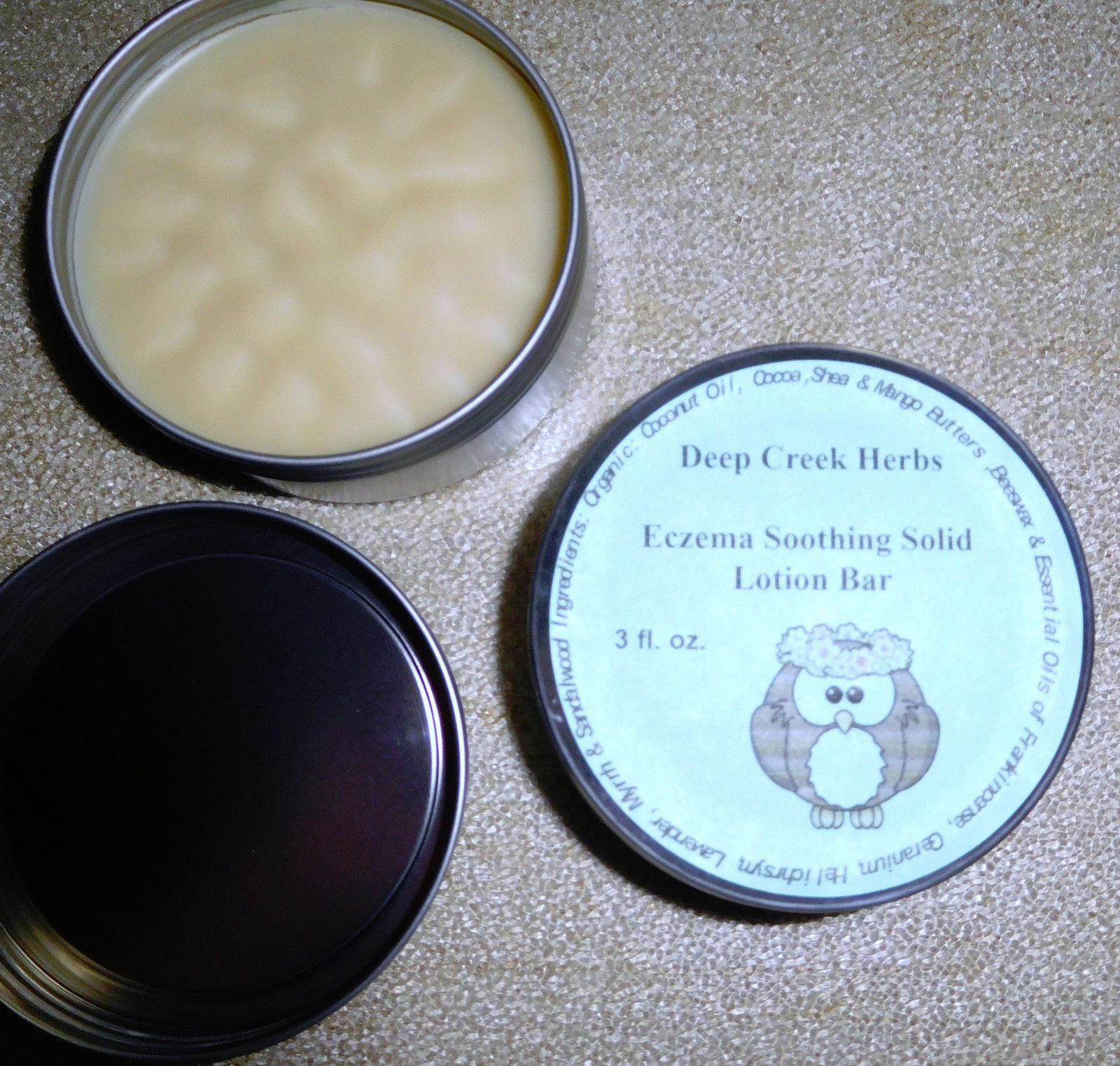Deep Creek Herbs Eczema Soothing Solid Lotion Bar - 3 fl. oz. - New! Item image 2