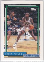 M) 1992-93 Topps Basketball Trading Card - Chuck Person #327 - £1.55 GBP