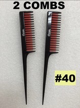 2PCS ANNIE TEASE COMB #40 UNIQUE 3 ROWS TOOTH COMB FOR TEASING WITH RAT ... - £3.59 GBP