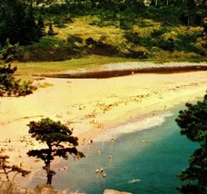 Vtg Chrome Postcard Bar Harbor Maine Acadia National Park Mt Desert Island Beach - $3.91