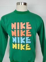 NWOT Vintage 90s Nike Spellout Sweatshirt Green M - £237.40 GBP