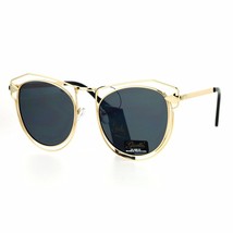 Femmes Lunettes de Soleil Mode Métal Or Câblé Double Cadre Flèche Modèle UV 400 - £9.43 GBP