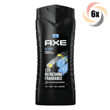 6x Bottles AXE Alaska 3in1 Ocean Air &amp; Bergamot Scent Hair &amp; Body Wash | 400ml | - £32.50 GBP