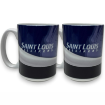 2pk NCAA St. Louis Billikens Collegiate Team Official 15oz Wave Coffee Cup Mug - £29.56 GBP