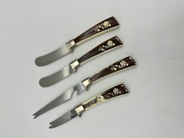 Regent Stainless Steel Cheese Knife Set Sheffield England 4 Piece Set AS... - $8.56