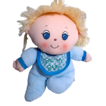 RARE Emotions Mattel Be My Baby boy plush doll blue pj rag doll pajamas ... - $15.00