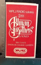 Allman Brothers Band - Vintage 1979 Msg Original Cloth Backstage Pass *Last One* - £18.32 GBP