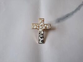 Small Christian Pin Badge Metal Cross - $21.00
