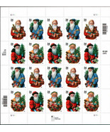 2001 34c Santa Claus, Christmas, Sheet of 20 Scott 3537-40 Mint F/VF NH - $16.94