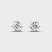 1 Carat Moissanite Lab Diamond Classic Solitaire Studs - $600.00