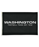 Washington Football Team Black 3x5ft Sports Fan Flag - Premium Quality - $20.00