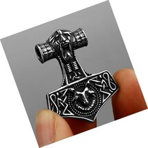 Viking Mythology Retro Thor&#39;s Hammer Mjolnir Pendant - $93.98