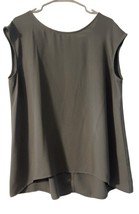 Womens Halogen Light Gray  Boat Neck Tunic Top, Large - $17.82