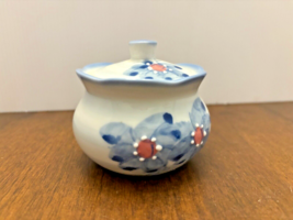 Vintage Ben Rickert Porcelain Trinket Jar with Lid 2.5 Inches Tall Marked Bottom - £10.71 GBP