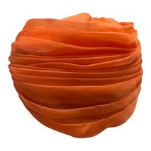 Vintage 1950s Mr. John Boutique Orange Chiffon Turban – Designer to the ... - $1,833.11 MXN