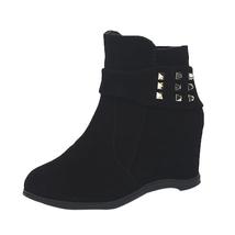 Platform Wedge Heel Boots Women Shoes Increased Platform Fashion Ccasual Boots - £27.25 GBP