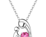 Mothers Day Gift for Mom Wife, S925 Sterling Silver Mother Daughter Neck... - $66.86