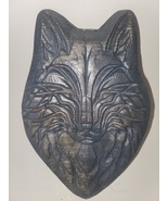 Carved Wolf Face Made from Real Wood - $381.11 MXN