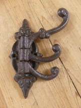 Cast Iron SWIVEL Coat Hook Hat Hooks Rack Hall Tree Restoration Antique ... - $15.99