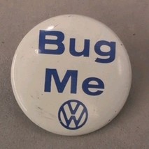 Vintage Pinback Button Volkswagen Beetle VW Bug Me Automobile Advertising - $12.86