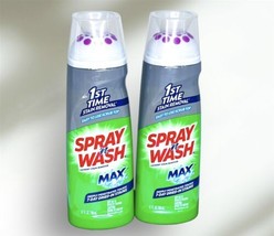 2x Spray n Wash Max Laundry Pre Laundry Stain Remover Gel Stick Scrub Top - £23.29 GBP