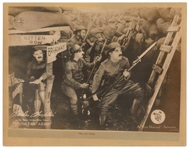 SHOULDER ARMS (1918) WWI Silent Film Comedy Short Charlie Chaplin &amp; Syd Chaplin - £395.68 GBP