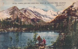 Nymph Lake Longs Peak Rocky Mt. National Park Colorado CO Postcard C20 - £2.38 GBP