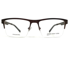 Jones New York J351 BROWN Eyeglasses Frames Square Half Rim 58-16-140 - £30.19 GBP