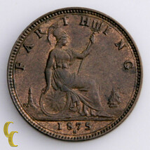 1875-H Grande-Bretagne Pièce Britannique En UNC, Km #753 - $164.17