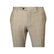 Men Suit BERLUSCONI Turkey Italian Wool 180's Glenn Plaid K167-07 Beige Blue image 14