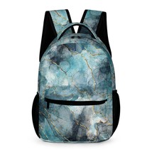 Mondxflaur Marble Backpacks for School Kids Teen Lightweight 16.2inch - £27.96 GBP