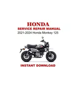2021-2024 Honda Monkey 125 Service Repair Workshop Manual - $11.26 CAD
