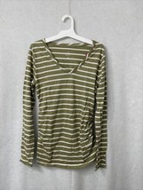 Long Sleeve Scoop Neck Side Shirred Maternity T-Shirt - Ingrid &amp; Isabel Size M - £4.67 GBP