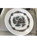Royal Stafford Cottage Snow Village Christmas Tree Large 13.5” Serving B... - $62.96 CAD