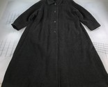 Vintage Regency Alpaca Coat Womens 10 Charcoal Gray Fuzzy Button Front - £104.28 GBP