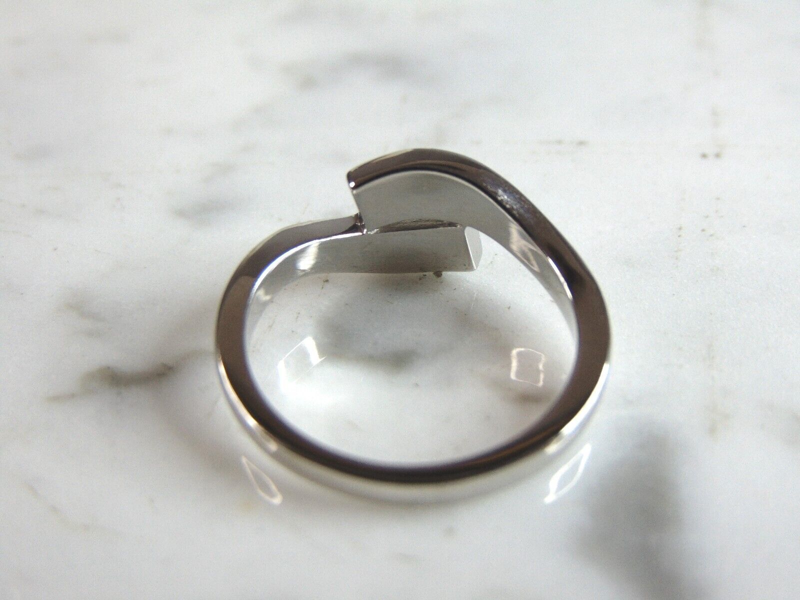 Womens Sterling Silver Modernist Opal Ring 3.0g E2021 Item image 3