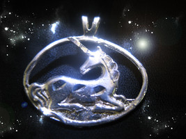 Haunted Unicorn Necklace 100X Strengths Of Myth And Lore Magick Witch Cassia4 - £96.26 GBP