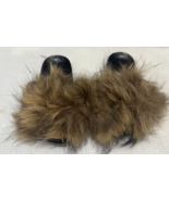 Brown Soft Faux Fur Slides Sandals Slippers Size EUR 30 (women’s 12) - $14.24