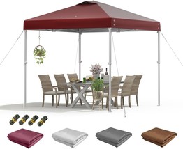 10X10 Canopy Replacement Top,10X10 Waterproof Pop Up, Burgundy, 9.8Ft*9.8Ft - £32.38 GBP