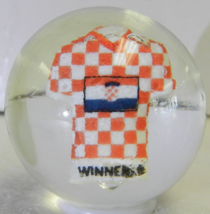 #18189m Croatia Soccer or Football Jersey Contemporary Sulphide Marble 1.34 In - £23.16 GBP