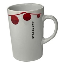 Starbucks Mug 2012 Christmas White Red Ornament Balls Christmas Cup Holiday - £9.22 GBP