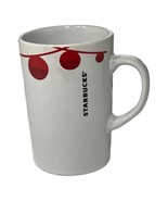 Starbucks Mug 2012 Christmas White Red Ornament Balls Christmas Cup Holiday - $12.19