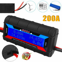 200A DC Digital Monitor LCD Volt Amp Meter Analyser for RC Battery Solar Power - £16.66 GBP