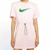 Nike Women Sportswear Icon Clash Dress 100% Cotton Pink Sz M L Xl 1X 2X 3X - £31.43 GBP
