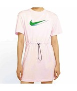 NIKE WOMEN SPORTSWEAR ICON CLASH DRESS 100% COTTON PINK sz M L XL 1X 2X 3X - $47.86 CAD